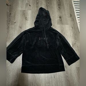 DKNY Black Velour Hoodie